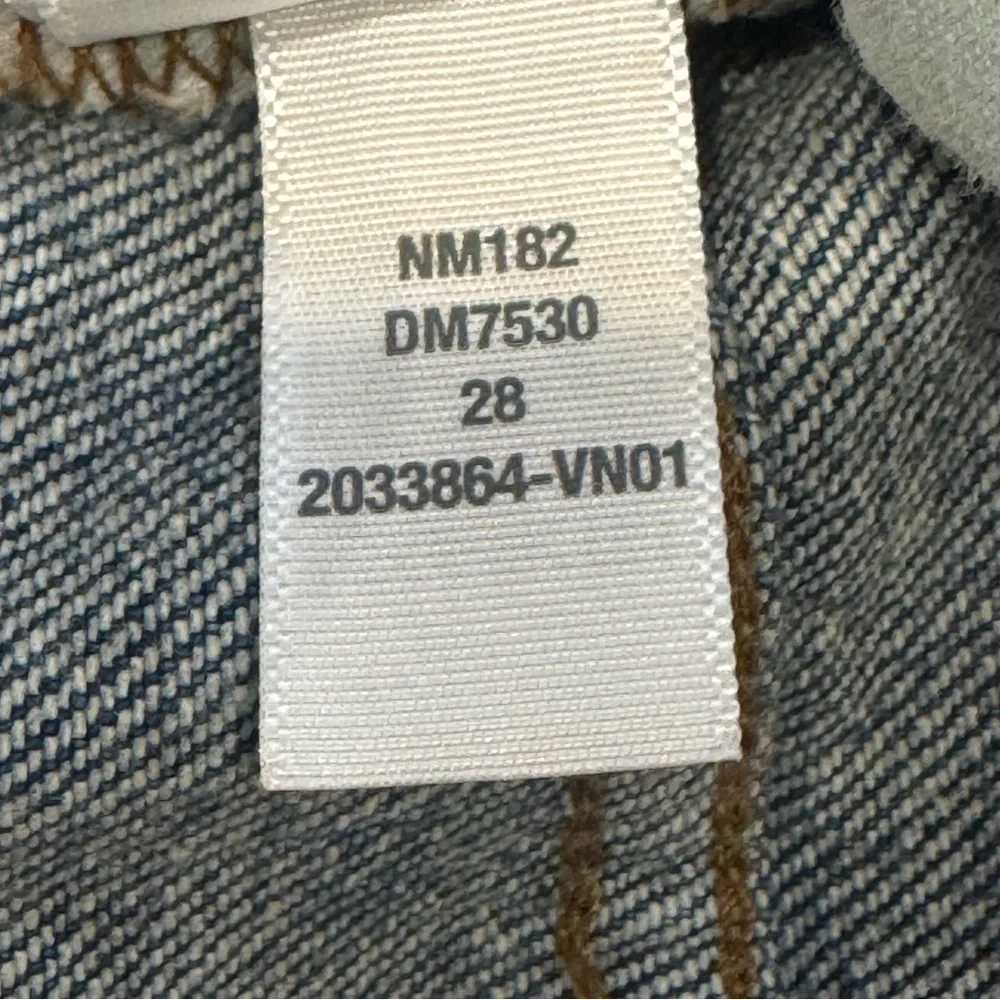 Madewell Perfect Vintage Jean Sz 28 High Rise Taper Dark Wash Altered Waist - Picture 9 of 10